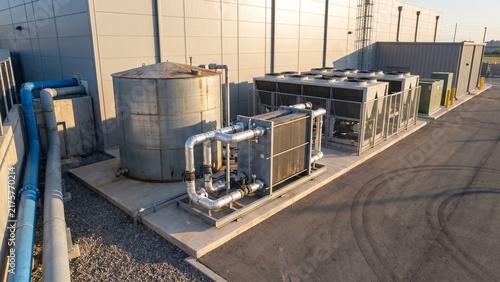 Фотография Data center reclaimed water cooling supply system