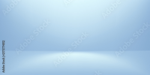 Blue gradient studio background with elegant floor display. Perfect vector abstract backdrop for product presentation, featuring soft light and minimal design for luxury mockup scenes