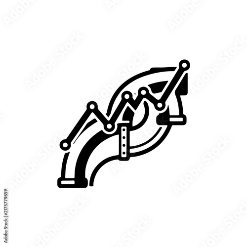 a sharp monochrome aesthetic, it captures the volatility of global crude oil prices. It is ideal for concepts involving commodity trading, financial forecasting, energy market fluctuations