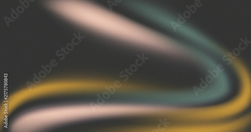 Abstract gradient waves with smooth motion and dark background with grain effect with grain effect
