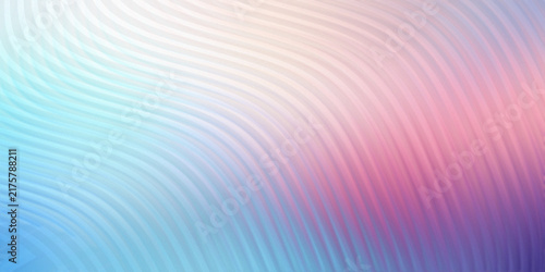 Diagonal wavy line pattern features soft blue and pink gradients creating fluid motion for calm aesthetic presentations.