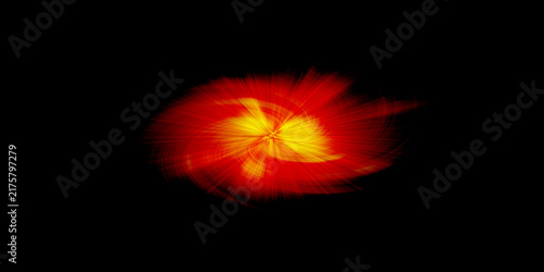 Canvastavla Fiery red and golden yellow spiral explosion bursts forth from dark center for dramatic cosmic energy abstract background