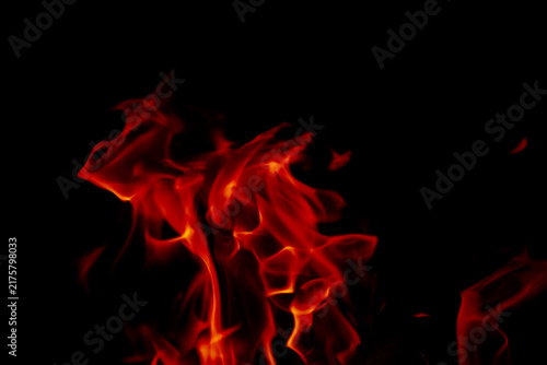 Obraz na plátne Background of the flame in the oven