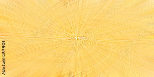 Quadro su tela Golden radial twirl pattern with soft light rays exploding from center creates a bright sunny abstract burst background