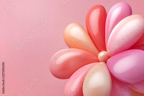 Inflated soft pop petals