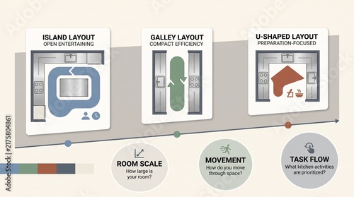 Kitchen layout comparison for early design decisions