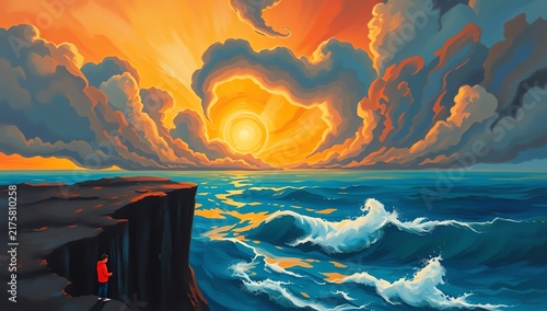 sunrise over the sea