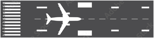 Bild auf Leinwand Airport runway