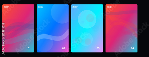 Modern gradient geometric vector background in soft pink blue and purple hues