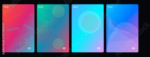 Modern Gradient Vector Background Design in Vibrant Pink Blue Teal Colors