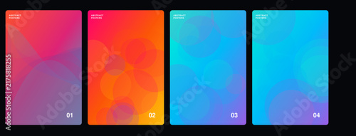 Modern Gradient Geometric Background Design in Vibrant Colors for Digital Media