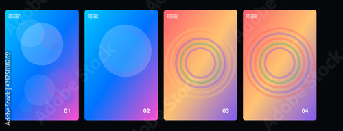 Modern gradient geometric background design with vibrant blue and orange hues for digital projects