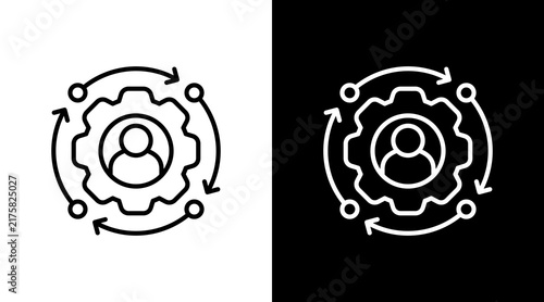 Plakat Adapt With Icon Set Design