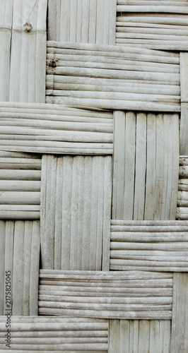 Woven bamboo wall