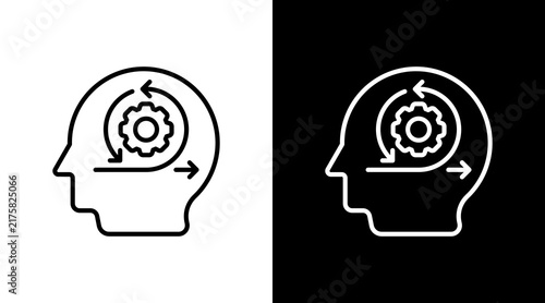Naklejka Agility With Icon Set Design