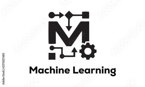 Machine Learning Technology Icon – Artificial Intelligence and Data Science Symbol