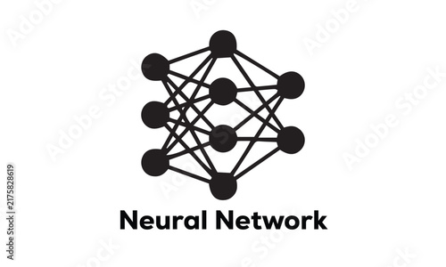 Neural Network Technology Icon – Artificial Intelligence and Machine Learning Symbol