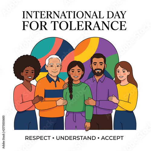International Day for Tolerance Concept with a Diverse Group of People