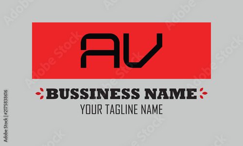 AV A av initial logo | initial based abstract modern minimal creative logo, vector template image. luxury logotype logo, real estate homie logo. typography logo. initials logo