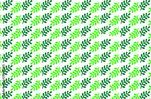 Green Leaves Seamless Pattern Vector Background for Textile and Wallpaper Design