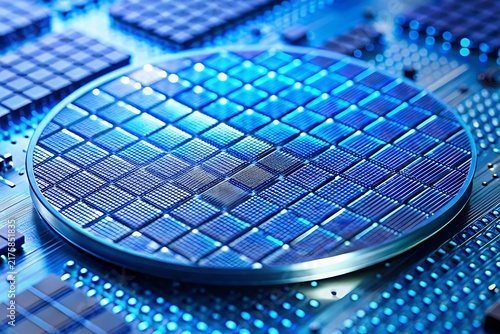 Silicon Wafer with Integrated Circuits on a Printed Circuit Board Background Technology
