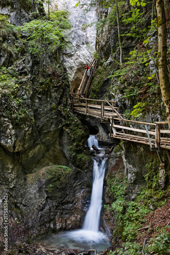 Austria, Upper Austria, View of Trattenbach Creek