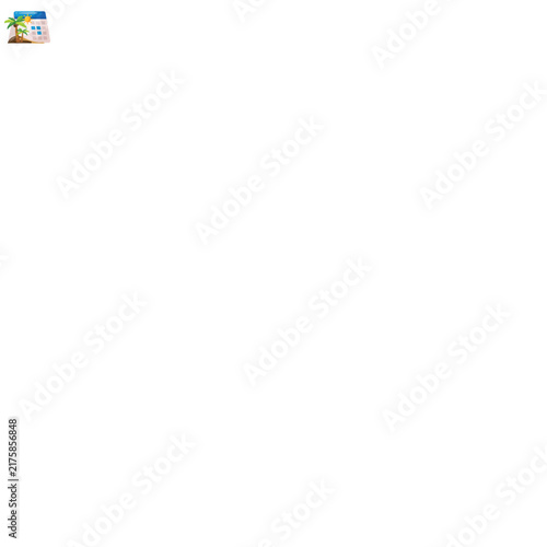 Summer calendar Icon Design