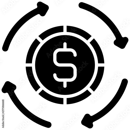 Bild auf Leinwand Exchange Icon