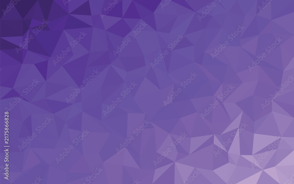 Fototapeta premium Abstract polygonal mosaic gradient background with geometric purple polygon shapes transitioning from dark to light tones