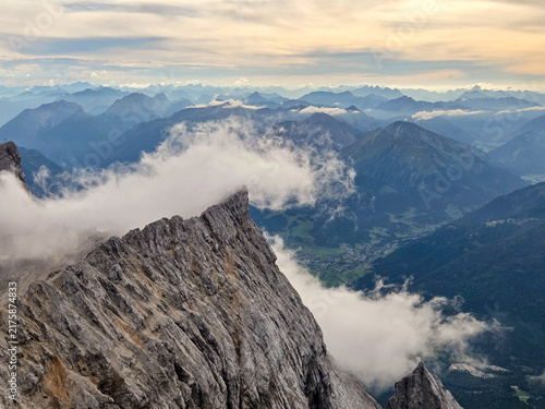 Dramatic Alpine Mountain Peak View