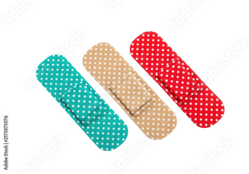 Bild auf Leinwand Colorful adhesive bandages