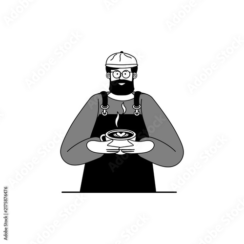 Cafe Handdrawn Outline Concept