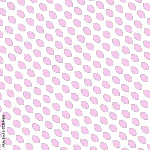 Seamless Pink Leaf Geometric Pattern Background