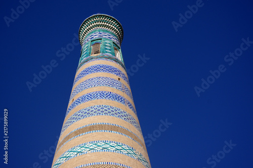 Minaret Islam Khodja à Khiva, Ouzbékistan