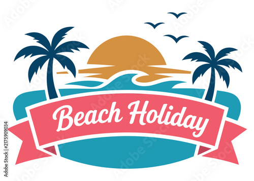 Beach Holiday Tropical Ocean Typography