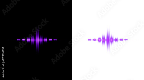 Visual representation of sound waves a comparative analysis of dark and light backgrounds
