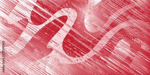 Premium Abstract Fluid Waves in red and white with Organic Curves