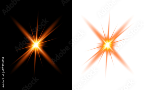 Dynamic starburst effects bright radiant lens flares for visual enhancement and artistic expression