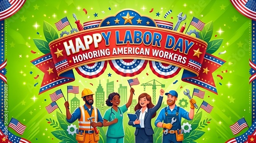 Happy Labor Day: Honoring American Workers with Flags and Tools