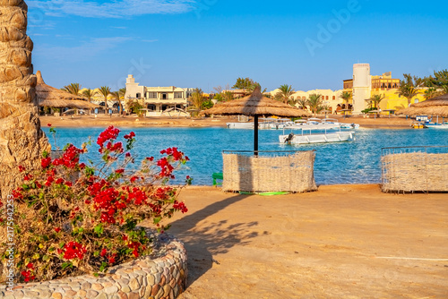 El Gouna town scenic view. Egypt