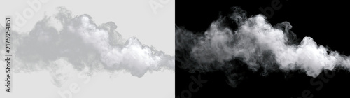 Realistic Floating Smoke Cloud Isolated Transparent Element