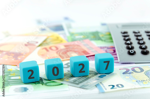Geld, 2027, Euro, Taschenrechner