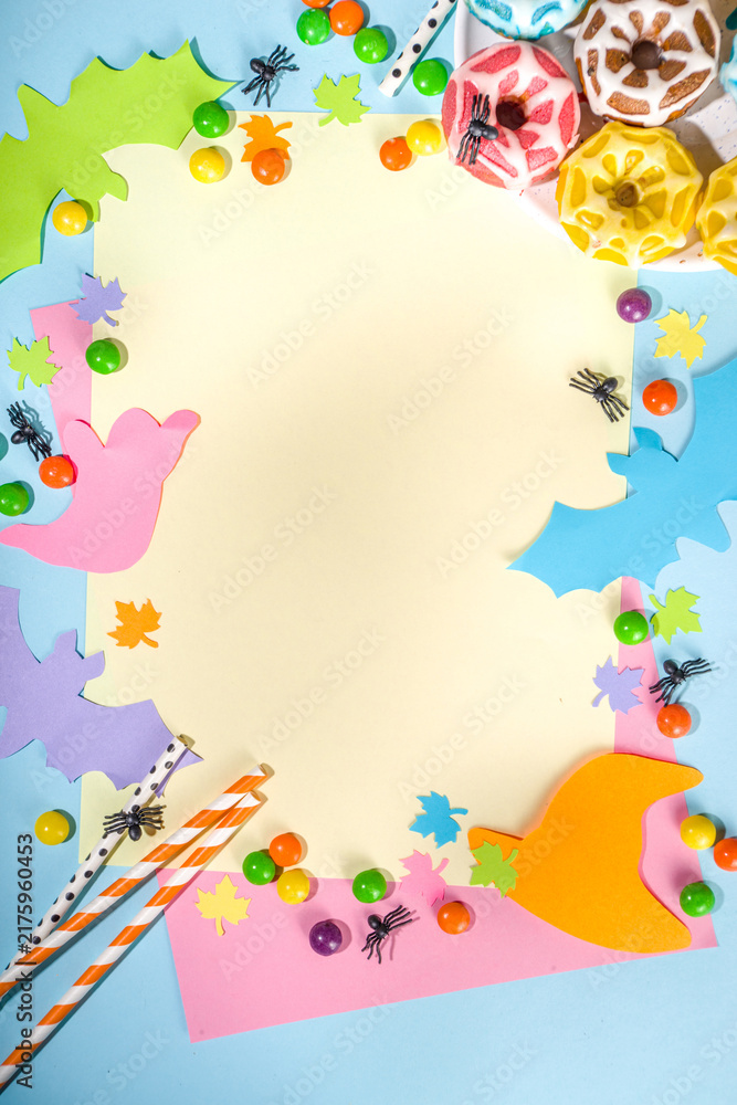 Fototapeta premium Bright mockup Halloween holiday