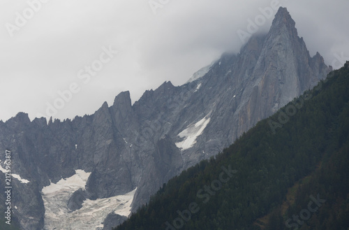 Canvastavla Mer de Glace Glacier Valley in Chamonix, France