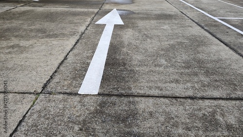 arrow on the road