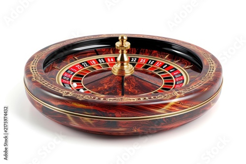 Photo of casino sic bo game white background recreation.