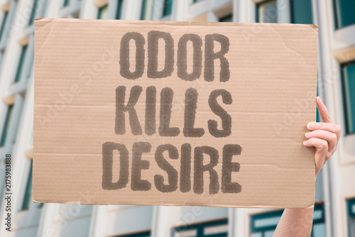 Fotografie "Odor kills desire" Body smell can repel potential partners