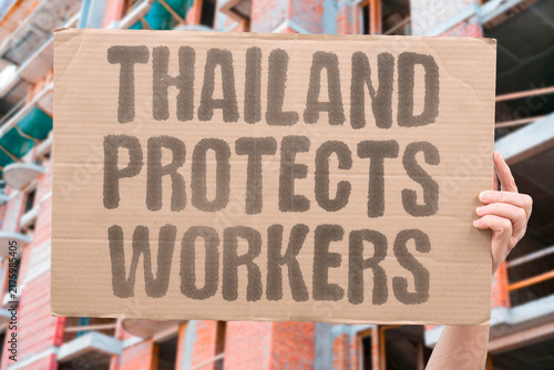 Bild auf Leinwand "Thailand protects workers" Bill seeks to repeal 1996 prostitution law