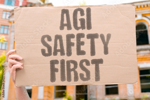 Konstfotografi "AGI safety first" Prioritize control of superintelligence