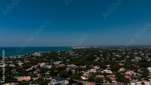 Obraz na płótnie Aerial view of Vale do Lobo, Algarve, Portugal.